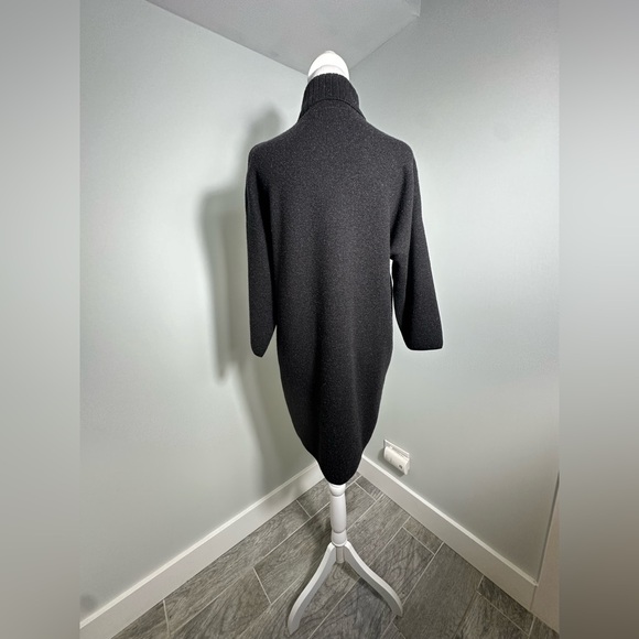 Pomander Place Vivianne Black  Sweater Turtleneck Dress Size Medium - Picture 8 of 17